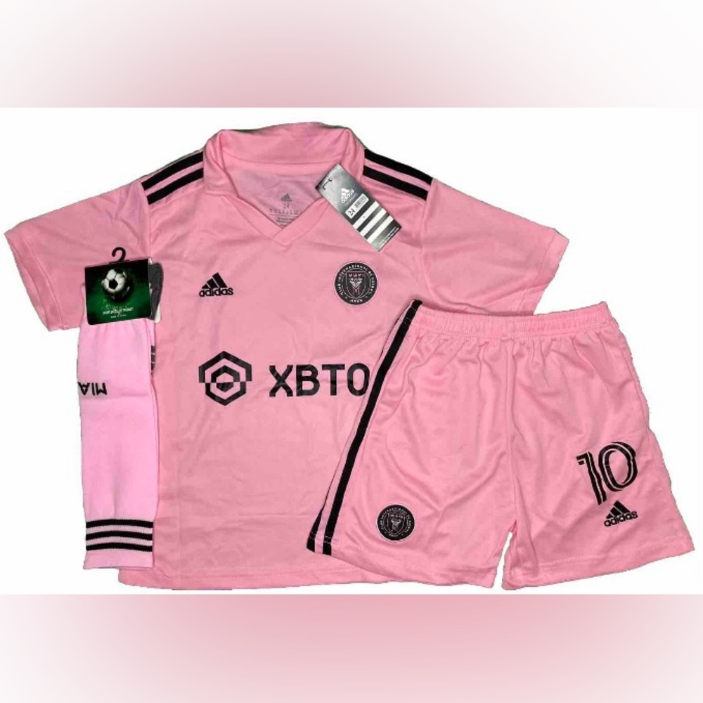 Messi Youth Inter Miami Jersey Boys Adidas 24 ( ages 6-11) New Pink Soccer MLS